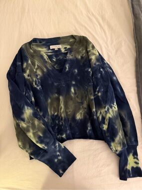 Something Navy Tie Dye Pullover